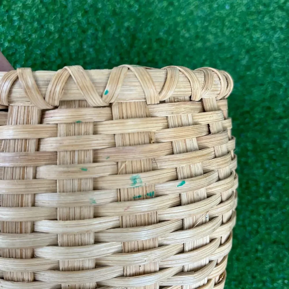 Vintage Hancock Double Woven Peanut Basket